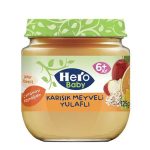پوره میوه هرو بیبی مخلوط میوه ها و جو دوسر (6+) 120 گرم