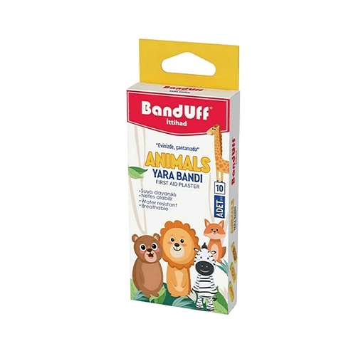 چسب زخم باندوف طرح animals چسب زخم باندوف طرح animals بسته 10 عددی - Image 1