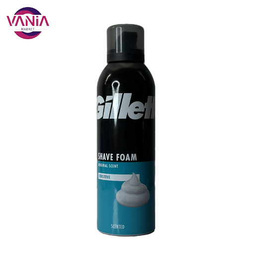 فوم-اصلاح فوم اصلاح ژیلت پوست حساس 200 میل (رایحه اورجینال) - Image 1