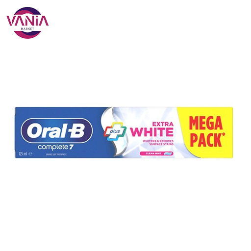خمیردندان خمیر دندان سفید کننده اورال بی مدل COMPLETE 7 EXTRA WHITE حجم ۱۲۵ میل - Image 1