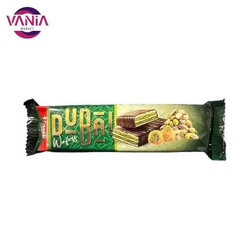 شکلات-دبی ویفر شکلات دبی وافیس با مغز پسته 32 گرم - Image 1