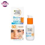 ضد آفتاب سولار گارنیر مدل Invisible Super Uv حجم 30 میل