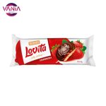 کوکی لاویتا روشن با لایه ژله توت فرنگی و روکش شکلاتی 135 گرم