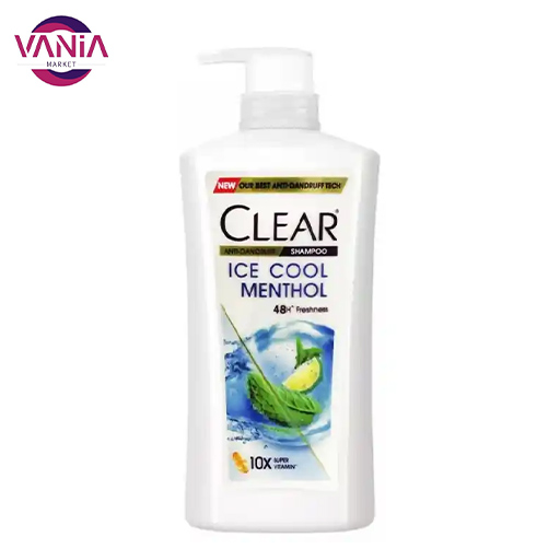 491 شامپو کلیر پمپی زنانه لیمو نعنا موهای چرب مدل Ice Cool Menthol حجم 650 میل - Image 1